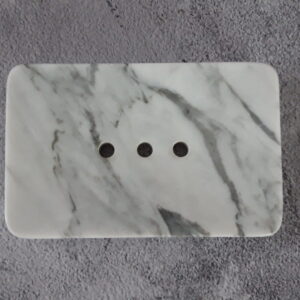 Bianco Carrara marble soap dish 14x9cm