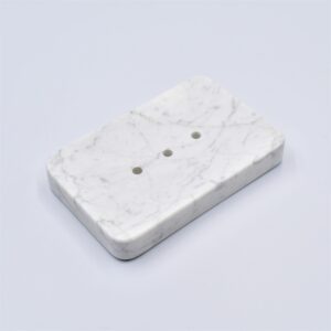 Bianco Carrara marble soap dish 14x9cm