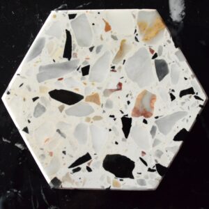 Base de mármol Terazzo 9.5×8.5cm 6pcs