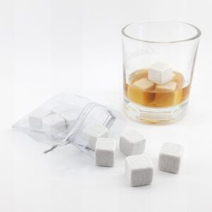 Stone drink cubes 9 pcs. white