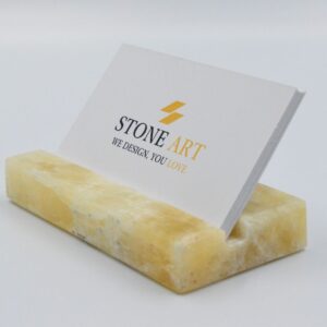 Yellow Onyx Marble Business Card Holder 10x5cm