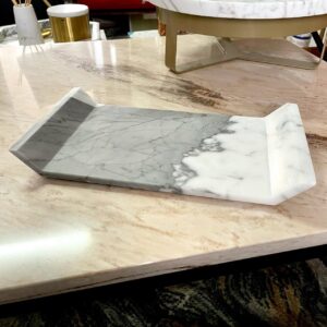 Taca do serwowania z marmuru Bianco Carrara model 2
