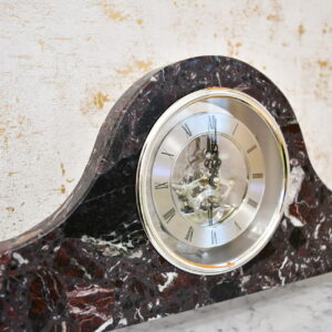 Zegar kominkowy Rosso Levanto srebrny mechanizm 67cm