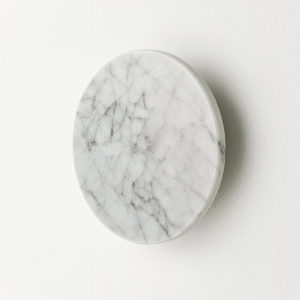 Uchwyt meblowy z marmuru Bianco Carrara Lone