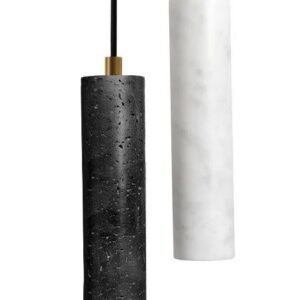 Lampa wisząca Roller z czarnego Trawertynu Vulcano 30