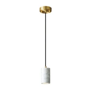 Lampa wisząca Roller z marmuru Bianco Carrara 12