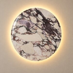 Kinkiet z marmuru Calacatta Viola Moon