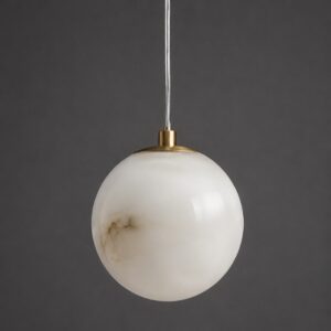 lampa wisząca z kamienia Alabaster LUNA